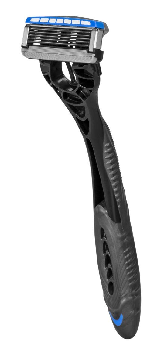 Schick Hydro 5 razor in hand scale to show size and easy handling