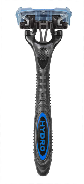 Schick Hydro 5 shaving on face demonstrating smooth glide and precise trimming benefit
