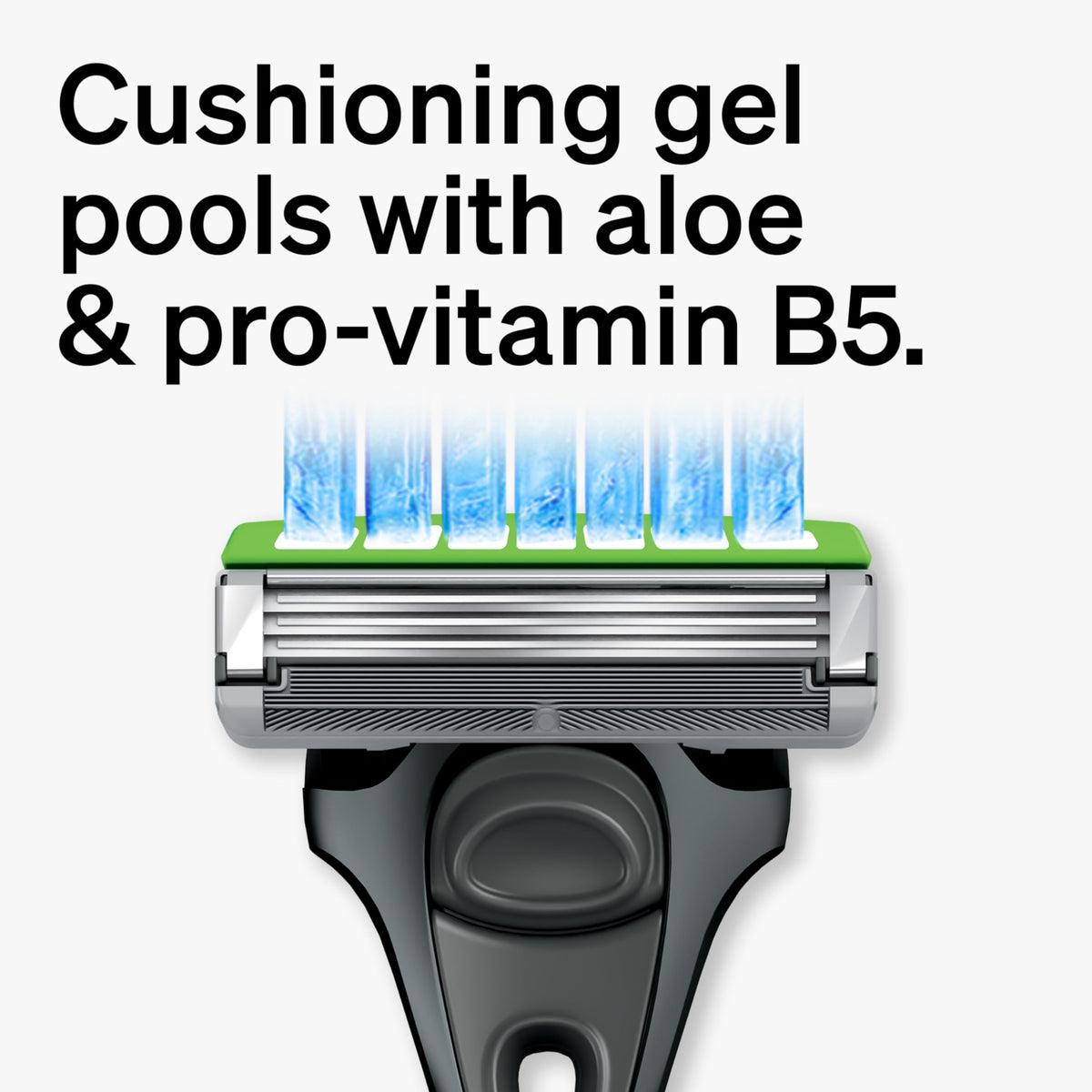 Schick Hydro refills staged in bathroom showing convenience and value