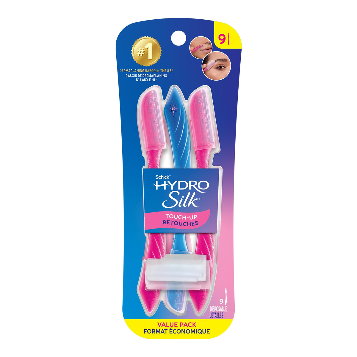 Schick Hydro Silk front packaging showing full product and benefits