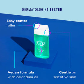 Schick Hydro Silk kit staged in bathroom setting for at-home waxing