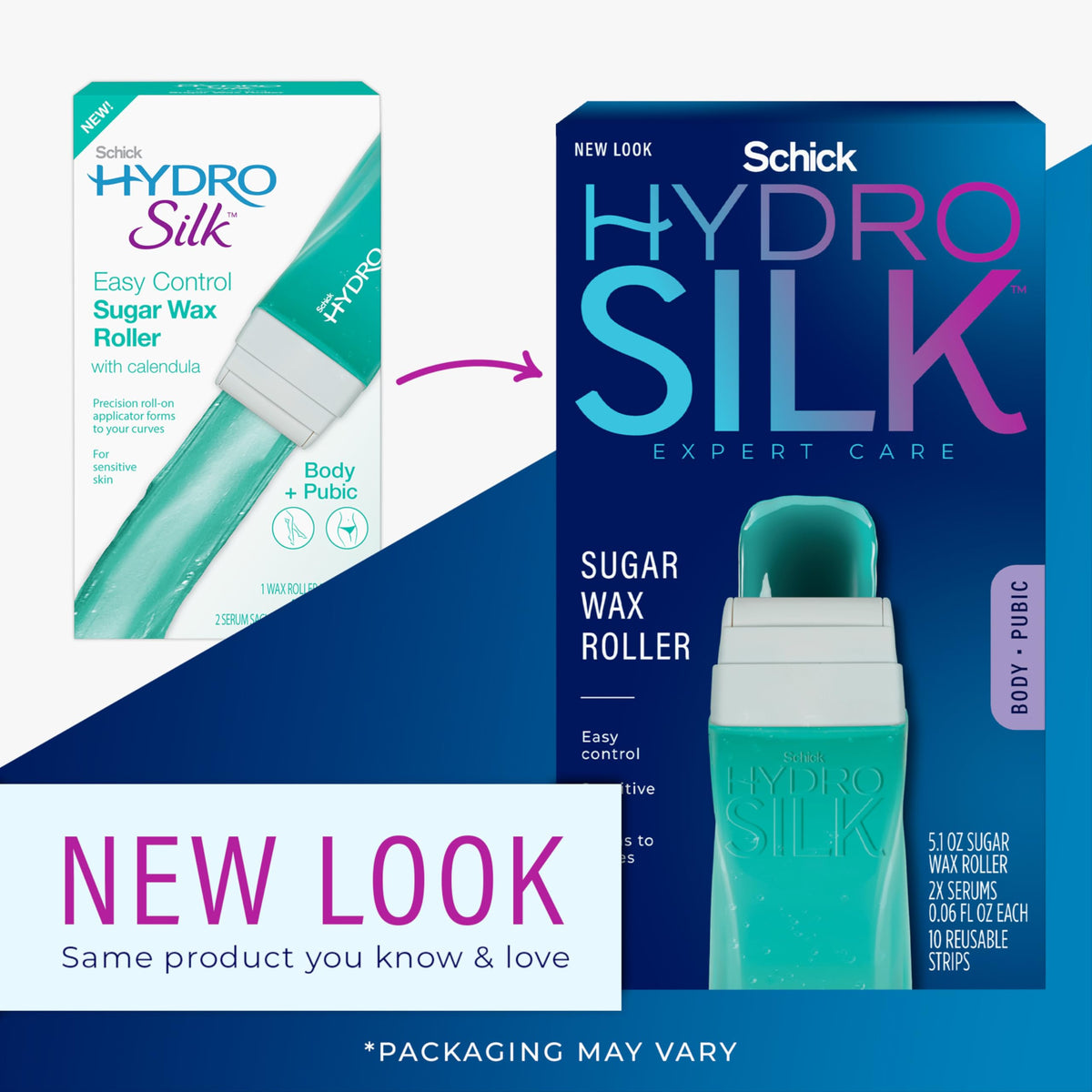 Schick Hydro Silk roller tip close-up for precise, controlled application