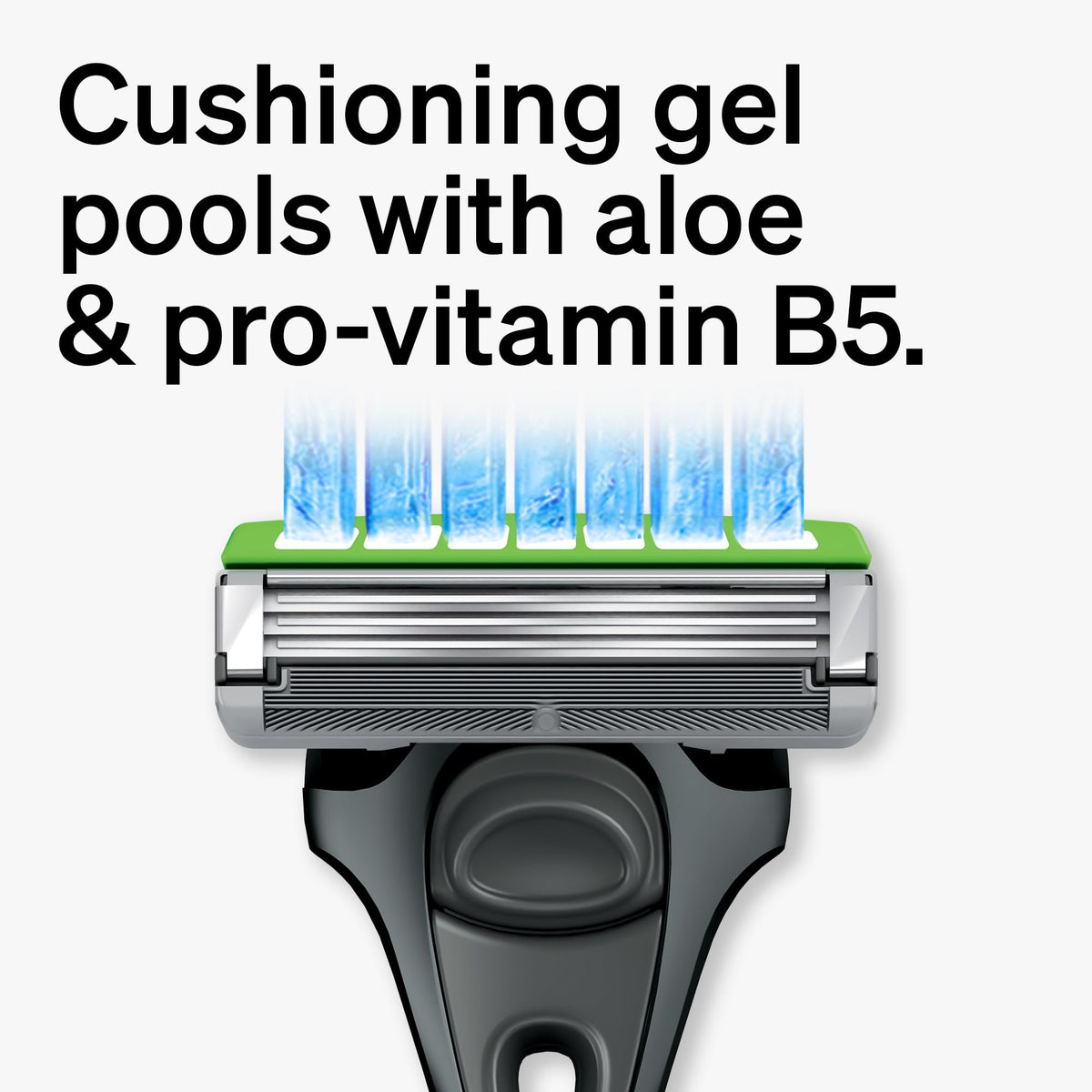 schick razor in use on cheek demonstrating gentle shave and reduced irritation