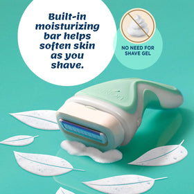 Schick Intuition blade close-up showing four blades for smooth shave