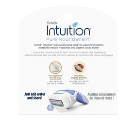 Schick Intuition moisturizing bar detail with cocoa butter for softer skin