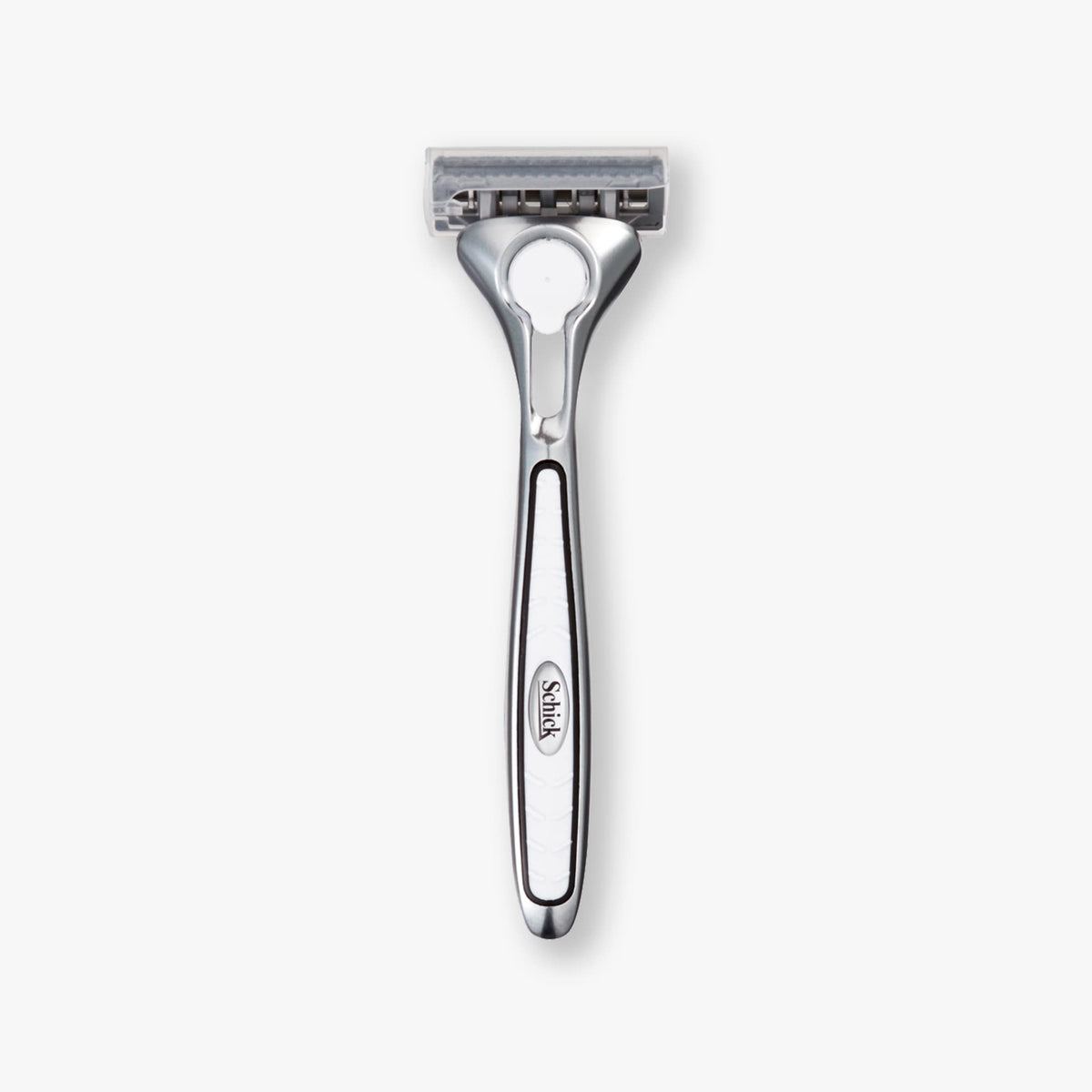 Schick Quattro ergonomic handle grip for improved control