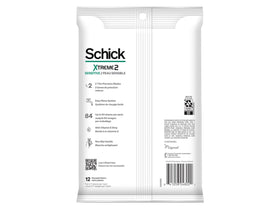 Schick Slim Twin razor in use demonstrating smooth glide and reduced irritation