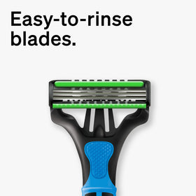 Schick Xtreme 3 in bathroom setting illustrating travel-ready convenience