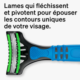 Schick Xtreme 3 lubricating comfort strip detail with aloe for glide