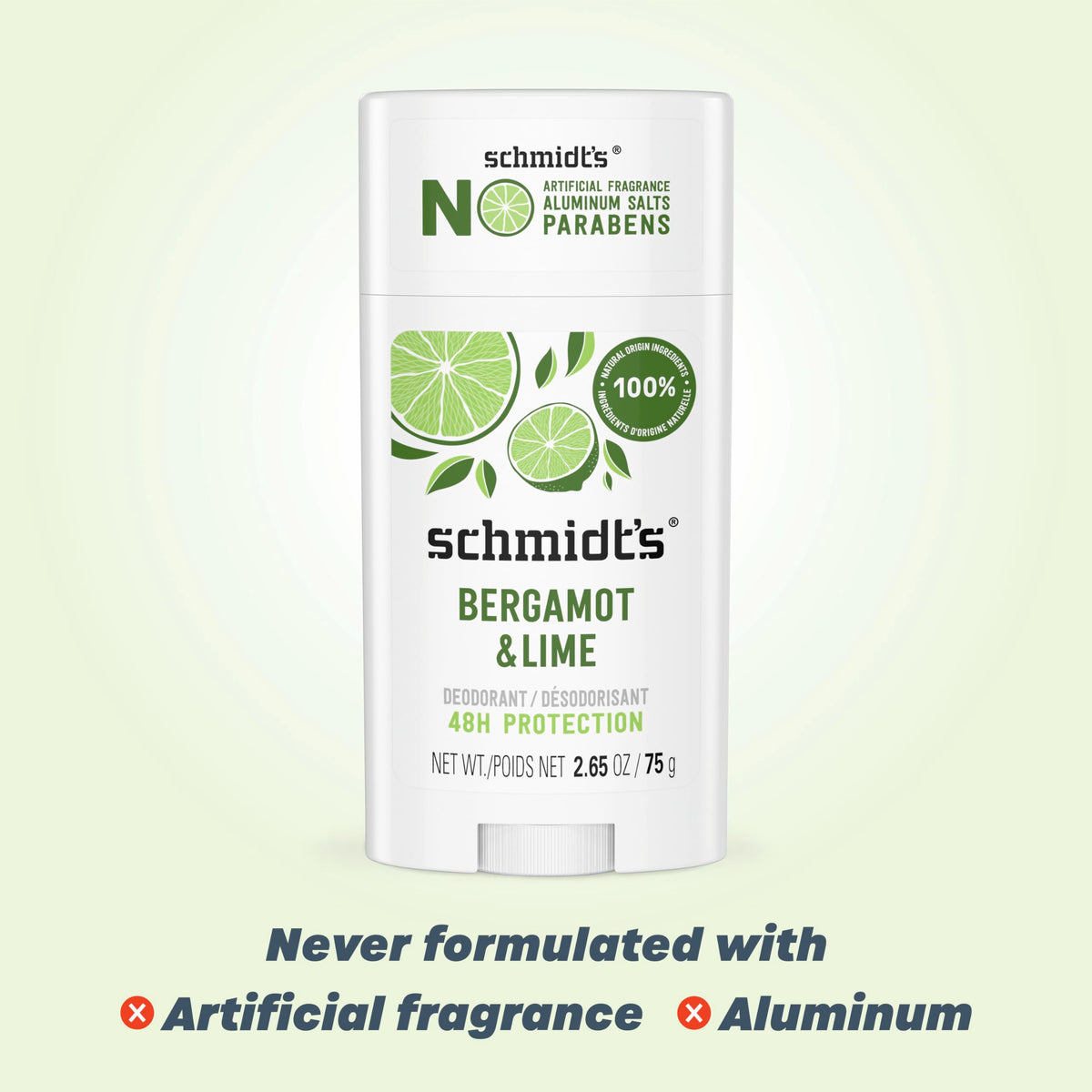 Close-up of Schmidt's stick texture demonstrating smooth application and quick absorption benefit