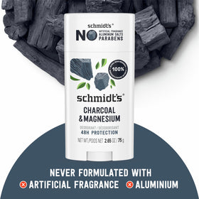 Schmidt's deodorant texture close-up displaying smooth, non-greasy finish