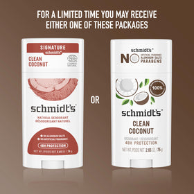 Schmidt's stick beside a phone to show compact 2.65 oz size