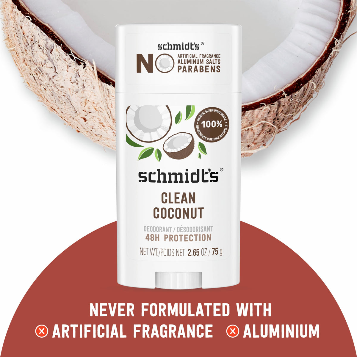 Schmidt's deodorant texture on skin demonstrating smooth absorption