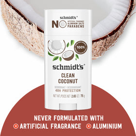 Schmidt's deodorant texture on skin demonstrating smooth absorption