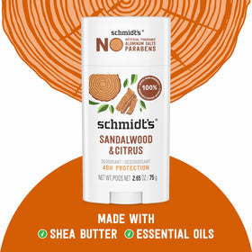 Schmidt's deodorant texture close-up highlighting smooth, non-greasy finish
