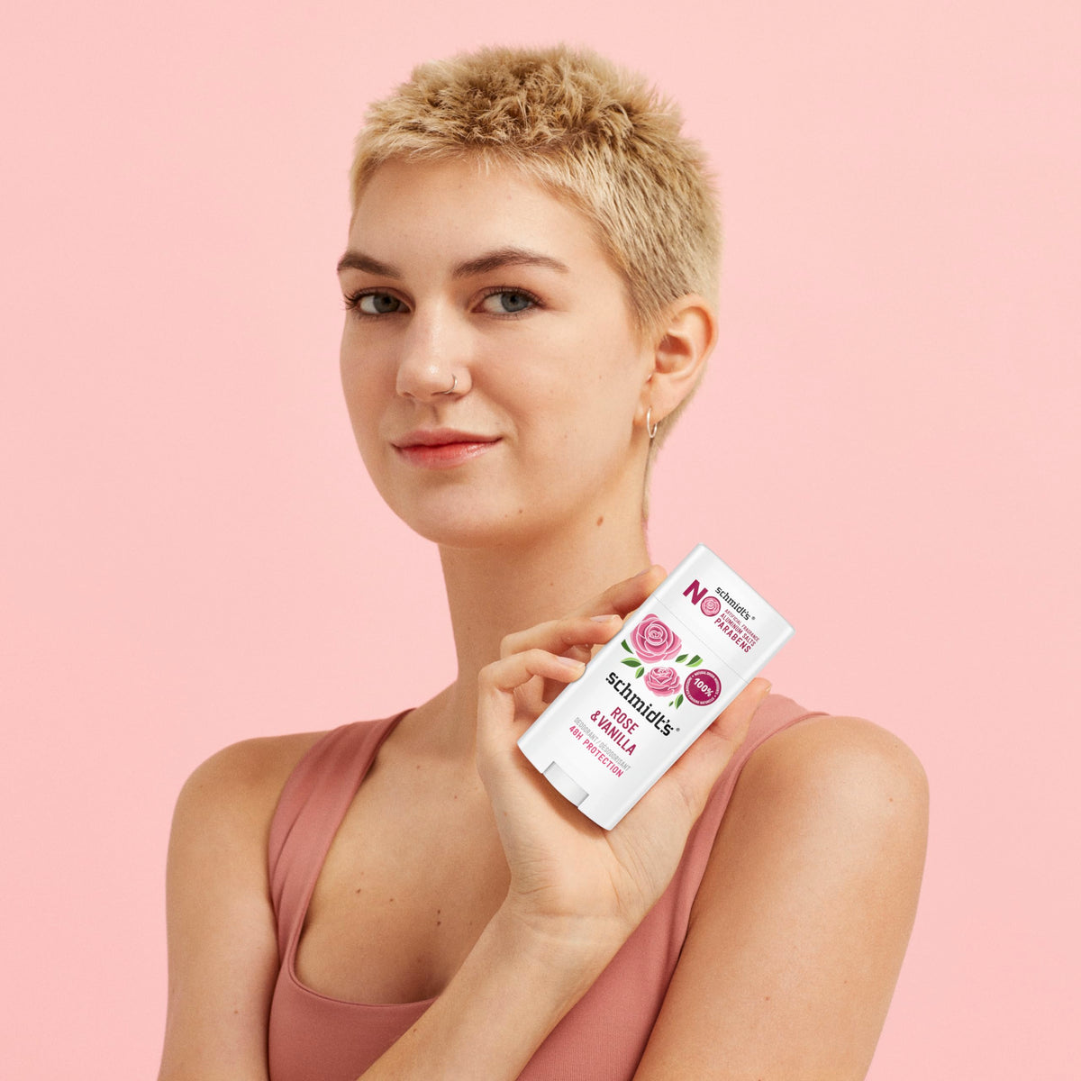 Schmidt's applying to skin demonstrating simple, effective use