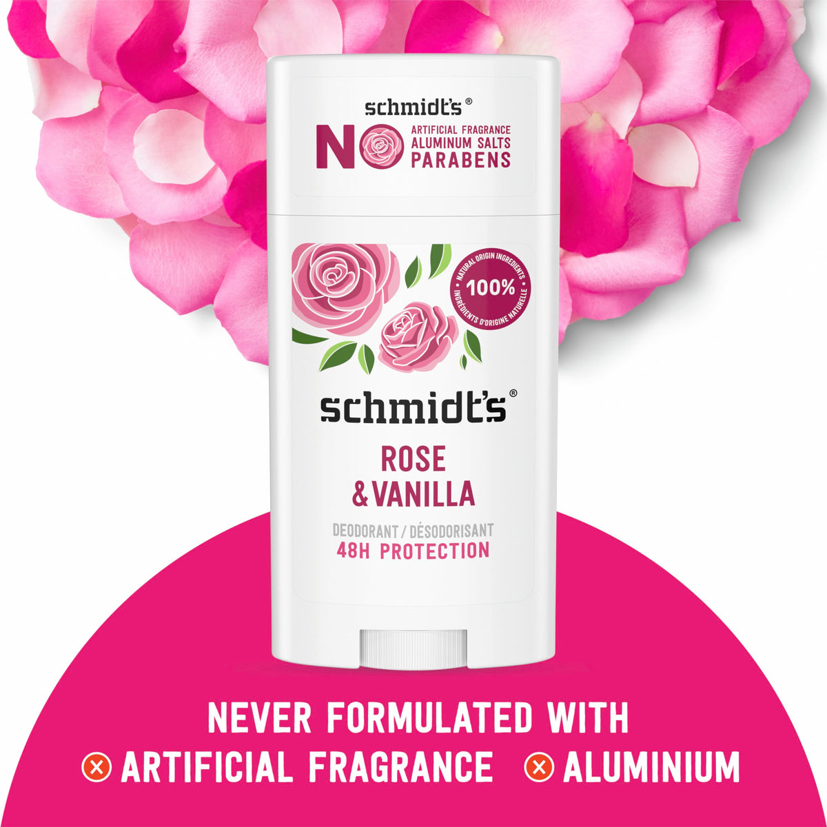 Schmidt's being applied to underarm demonstrating quick softening and odor control