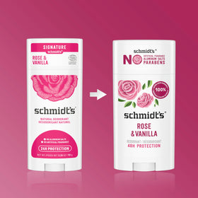 Schmidt's label close-up featuring vegan and cruelty-free certifications