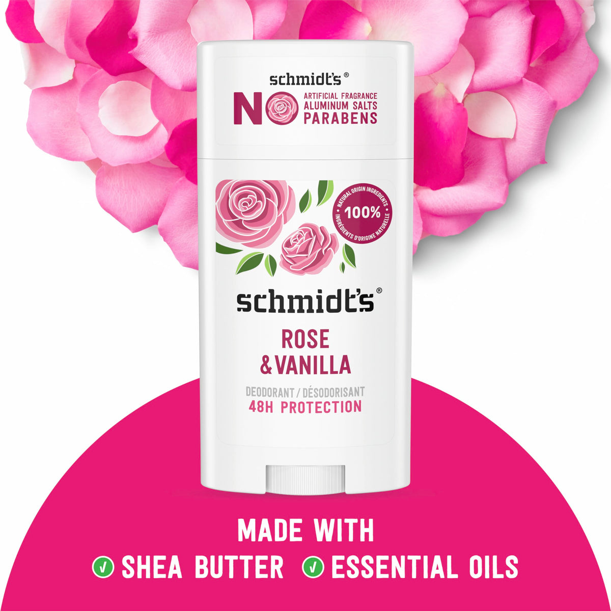 Schmidt's stick close-up texture showing smooth non-greasy finish and ease of glide