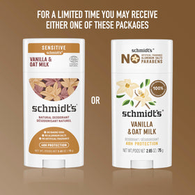 Schmidt's vanilla & oat milk creamy texture close-up for smooth application