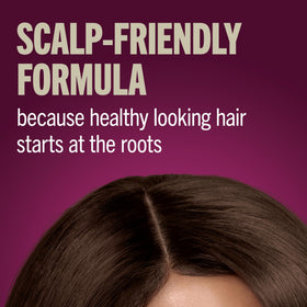 Schwarzkopf before and after roots showing fuller-looking hair results