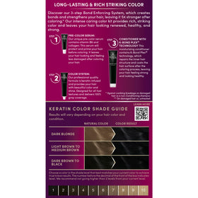 Schwarzkopf color swatch 1.0 Black Onyx demonstrating rich long-lasting shade benefit