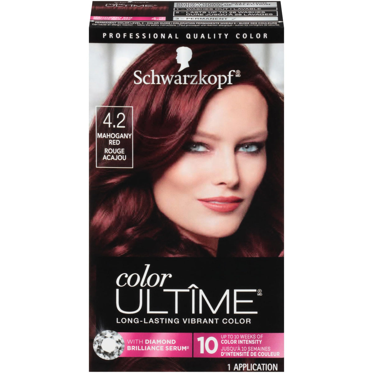 Schwarzkopf box front showing product name and shade for easy identification and purchase