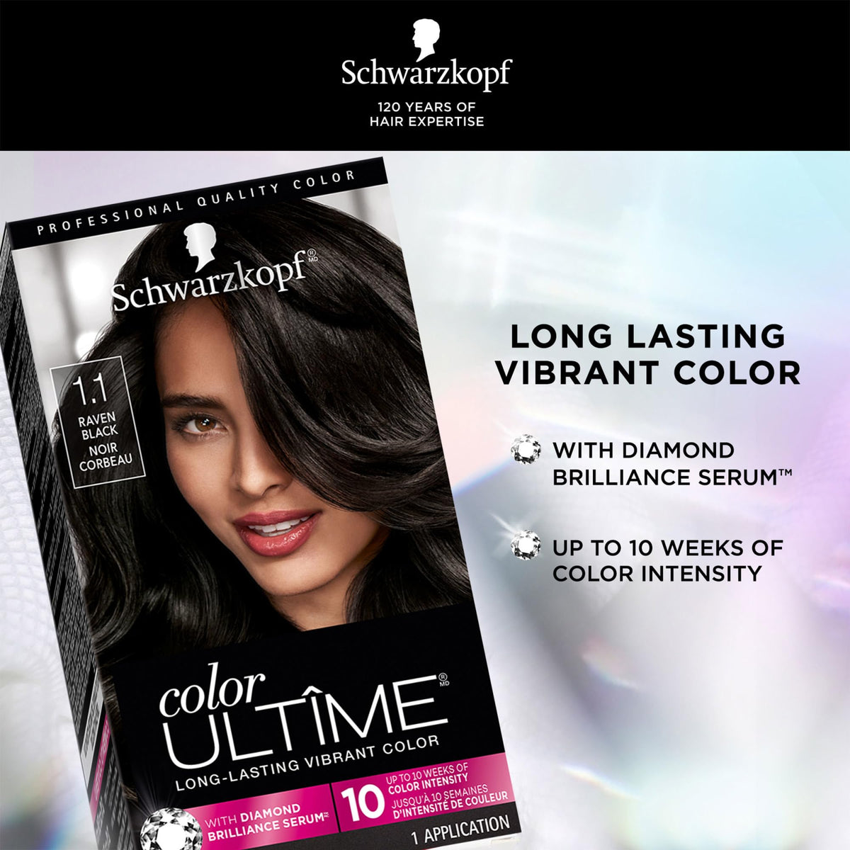 Schwarzkopf close-up of raven black color cream texture for smooth application