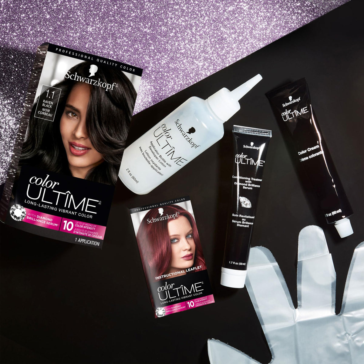 Schwarzkopf conditioning mask pouch displayed to show post-color nourishment