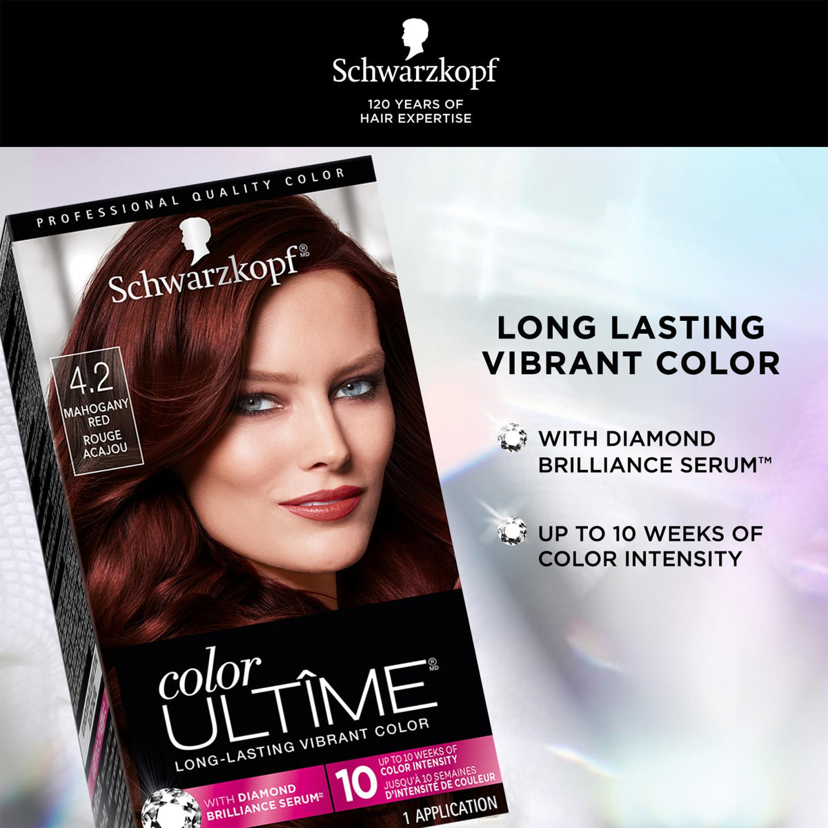 Schwarzkopf kit contents laid out including developer, cream, gloves and instructions for convenience