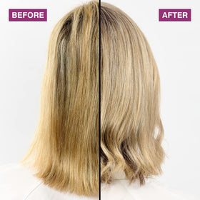 Schwarzkopf Professional in-salon application on blonde hair showing even coverage