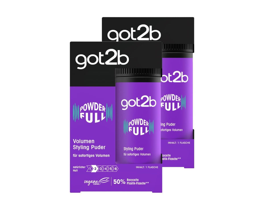 Schwarzkopf got2b front packaging showing twin 10g jars and product benefits