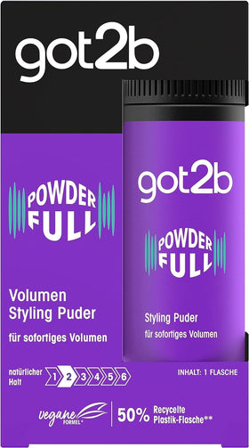 Schwarzkopf got2b close-up of fine powder texture for instant root lift