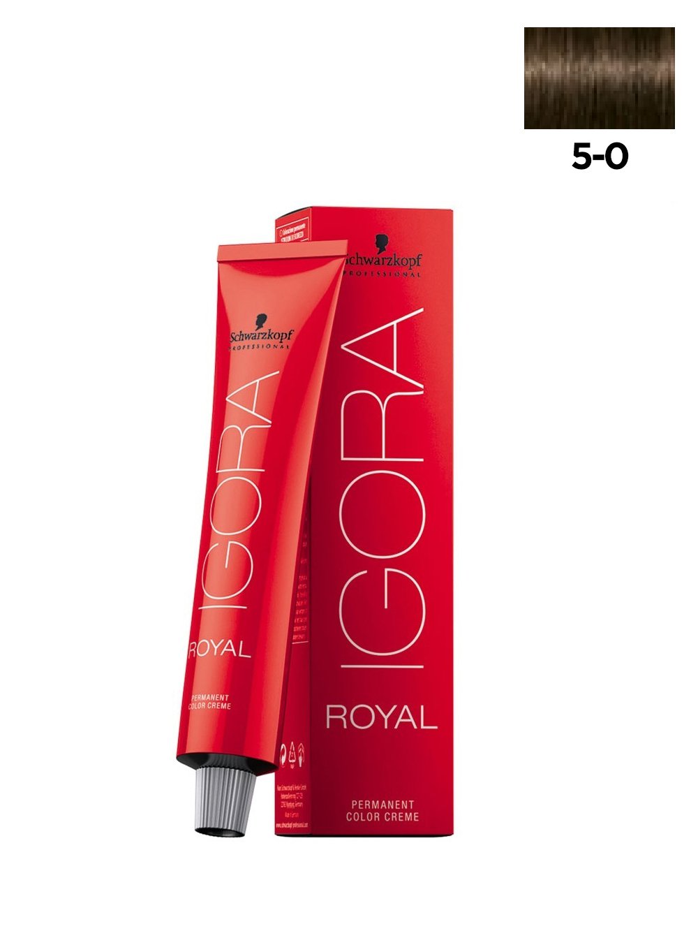 Schwarzkopf IGORA ROYAL front packaging showing precise light brown shade and professional finish