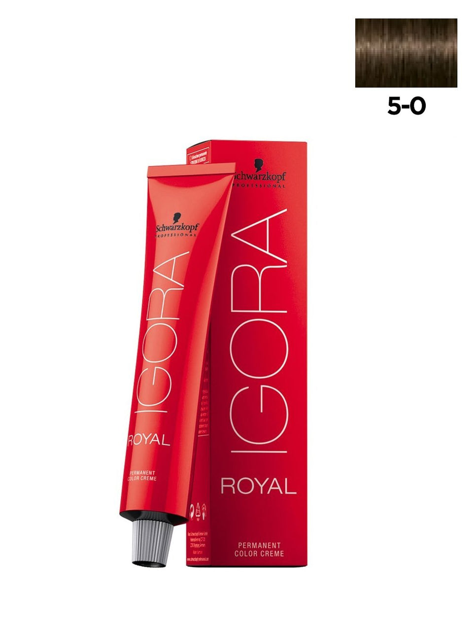 Schwarzkopf IGORA ROYAL front packaging showing precise light brown shade and professional finish