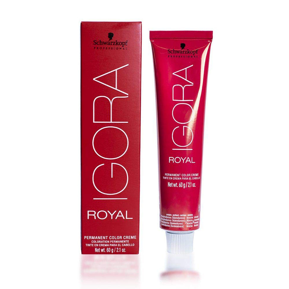 Schwarzkopf Professional Igora Royal 5-68 front packaging showing shade tube and benefit of even coverage