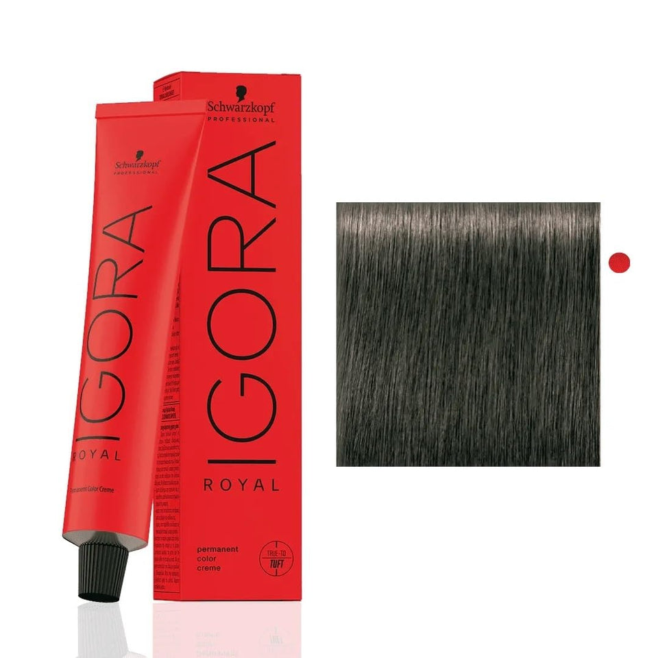 Schwarzkopf Igora Royal front packaging showing shade and benefits