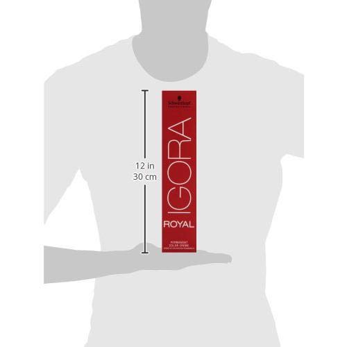 Schwarzkopf Professional Igora Royal 6-77 pigment swatch showing rich copper texture and color payoff