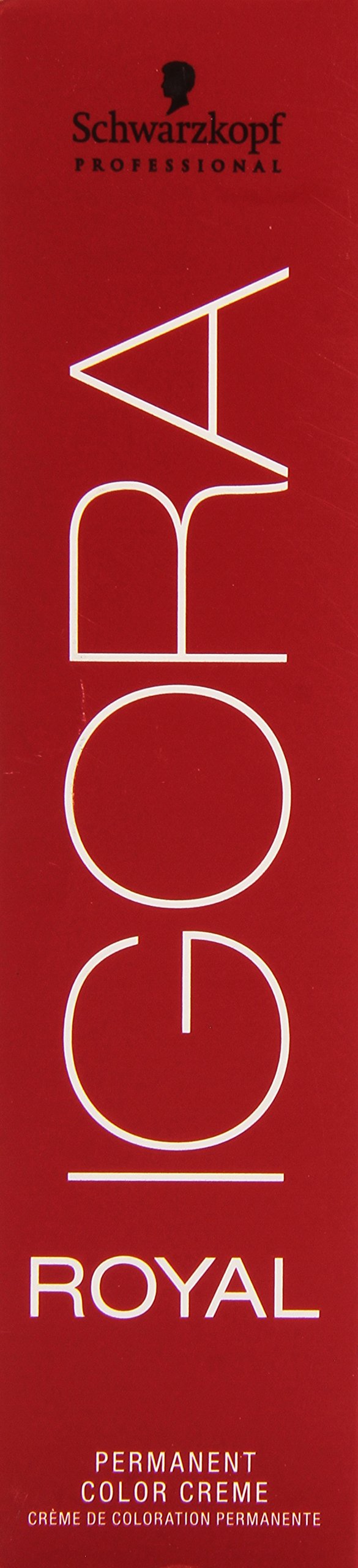 Schwarzkopf Professional Igora Royal 6-77 tube close-up displaying label details and precise dispensing