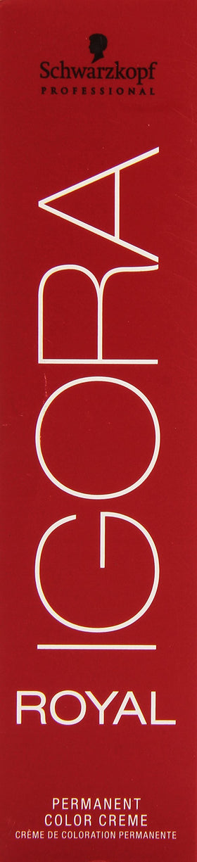 Schwarzkopf Professional Igora Royal 6-77 tube close-up displaying label details and precise dispensing