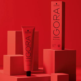 Schwarzkopf Professional IGORA ROYAL 8-46 before and after hair photo highlighting even coverage