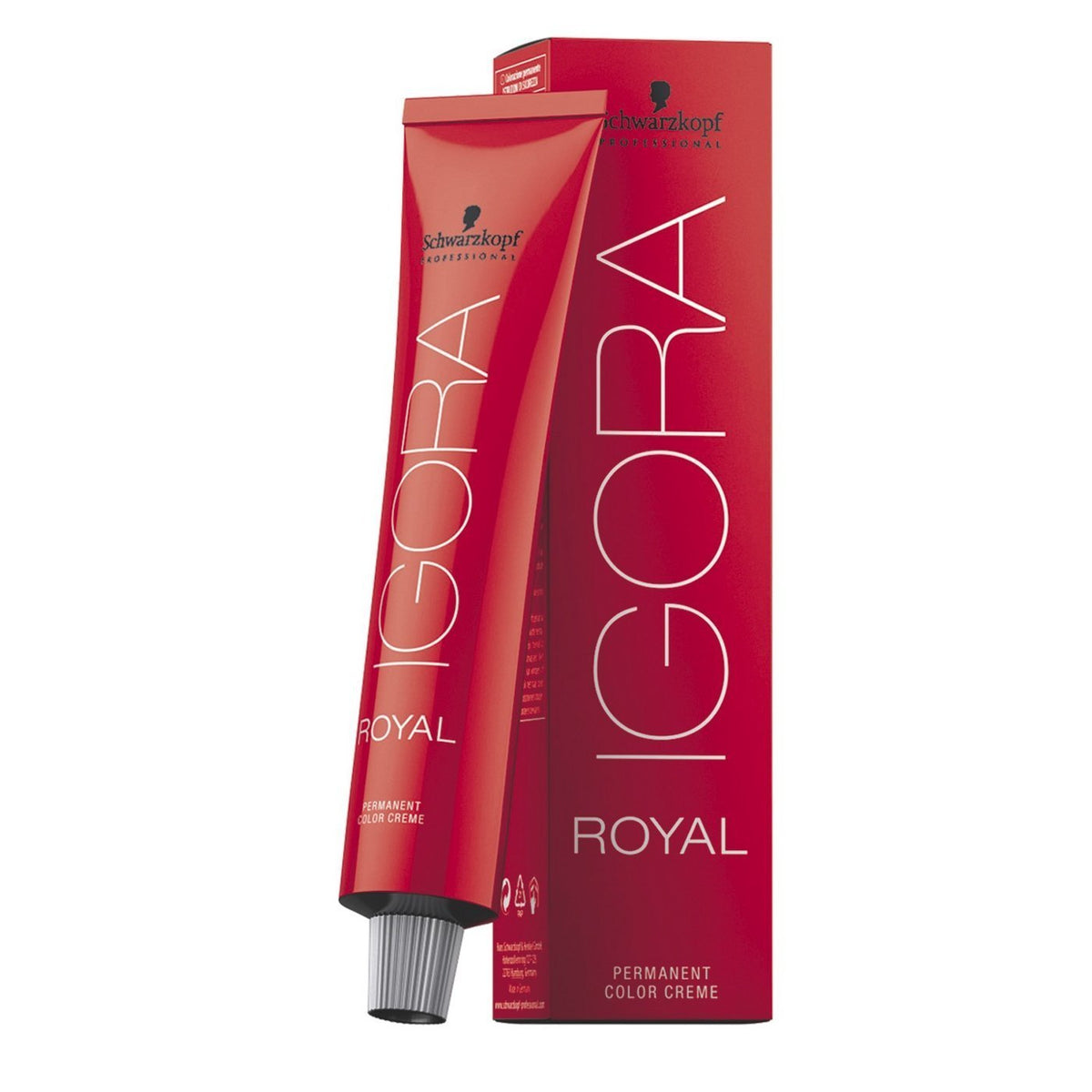 Schwarzkopf Igora Royal showing front packaging and vibrant copper benefit