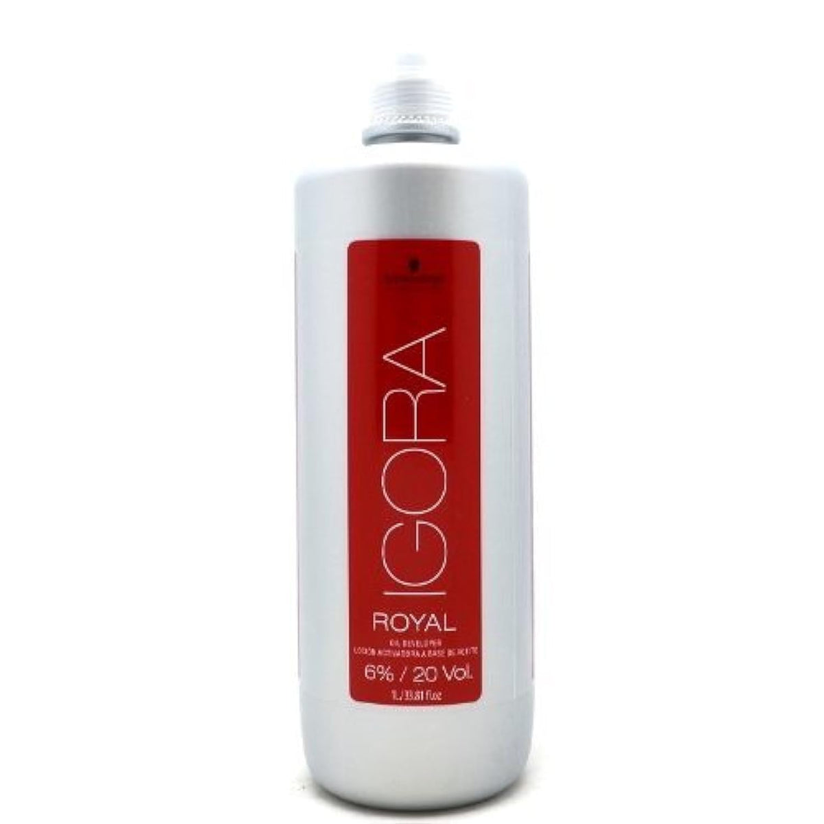 Schwarzkopf bottle front view showing professional 6% developer and brand