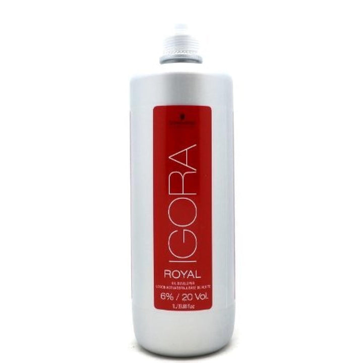 Schwarzkopf bottle front view showing professional 6% developer and brand