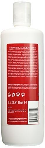 Schwarzkopf developer oil texture pouring, showing consistent emulsion benefit