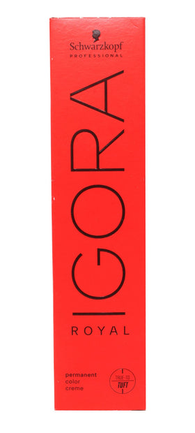 Schwarzkopf Igora Royal front packaging showing product name and shade benefits
