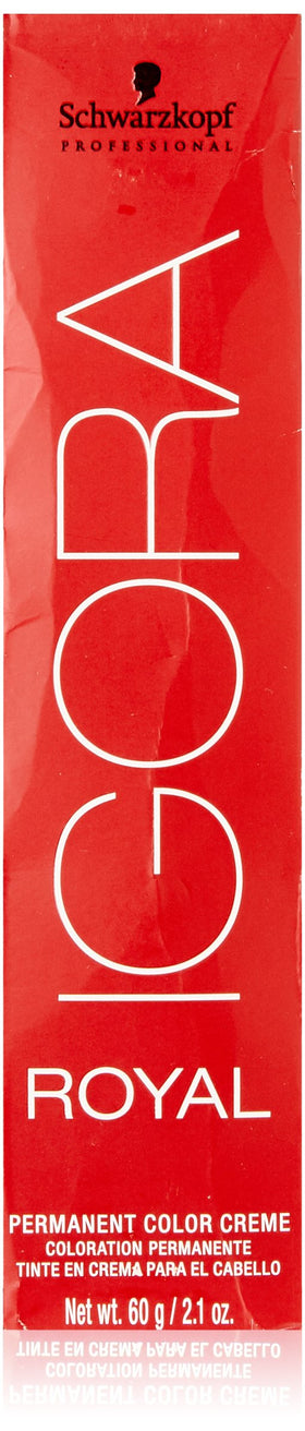 Schwarzkopf Igora Royal front packaging showing tube and shade for easy identification and professional use