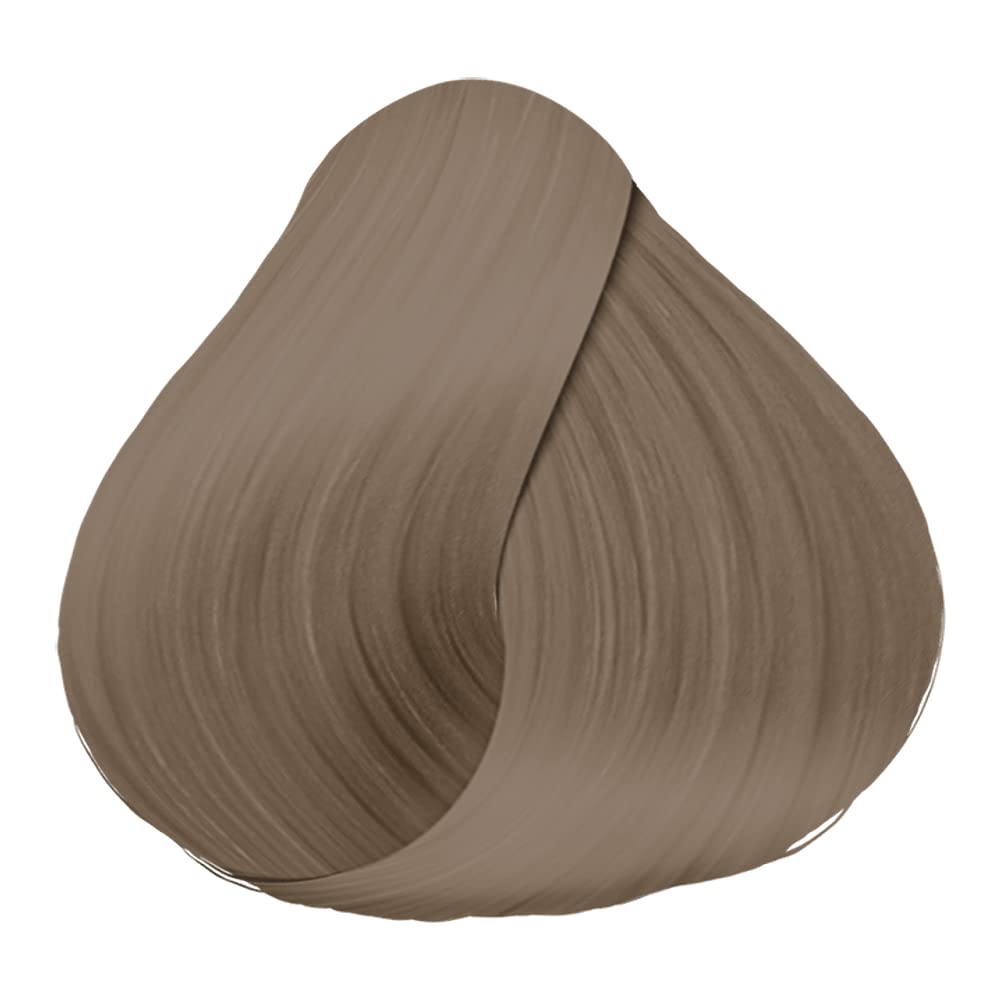 Schwarzkopf Igora Royal cendre swatch and cream texture illustrating cool light blonde result