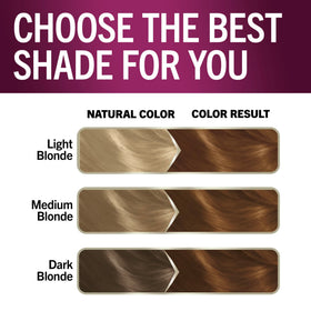 Schwarzkopf styled caramel blonde hair finish demonstrating natural radiance