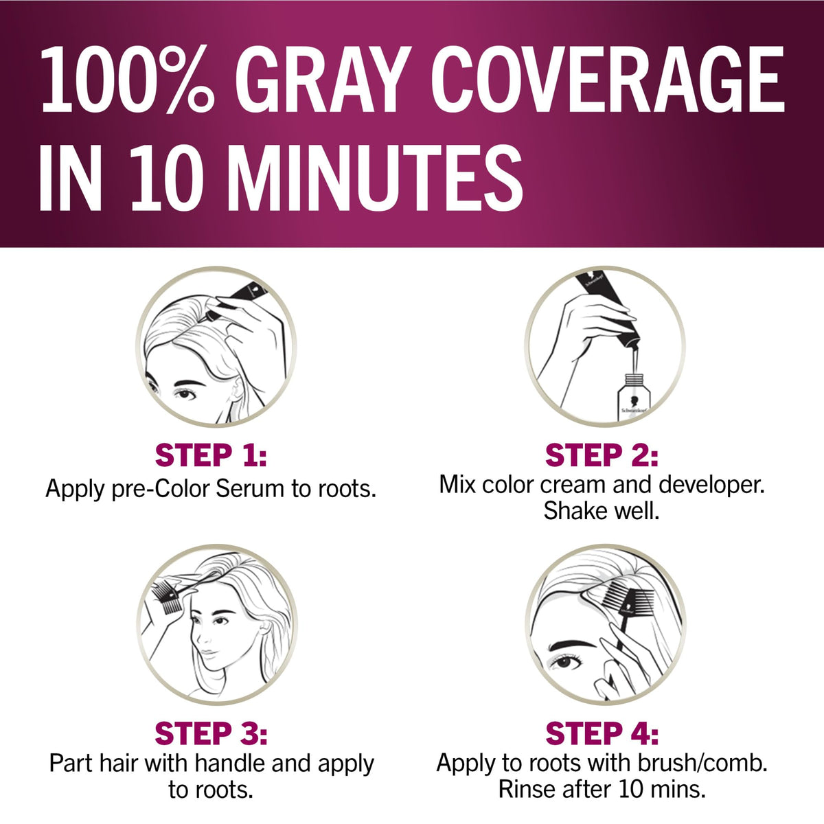 Schwarzkopf lifestyle bathroom mirror application ease for fast touch-ups